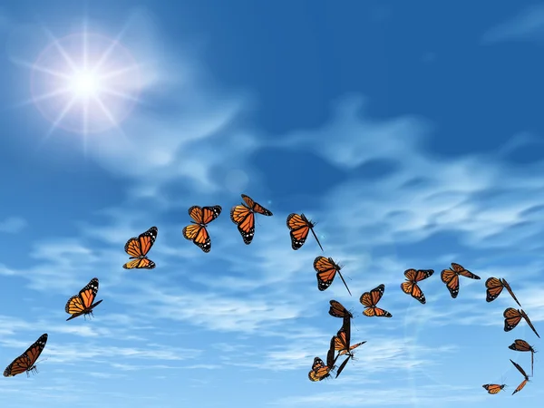 Forma delle farfalle — Foto Stock