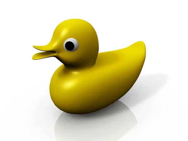 Желтая утка — стоковое фото