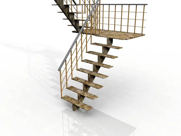 Döner merdivenla escalera de caracol — Stok fotoğraf