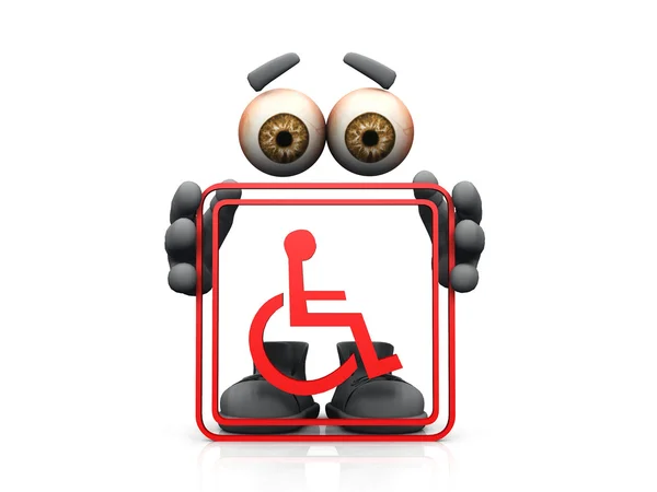 Handikapp symbol — Stockfoto