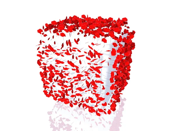 Poppies บนลูกบาศก์ — ภาพถ่ายสต็อก