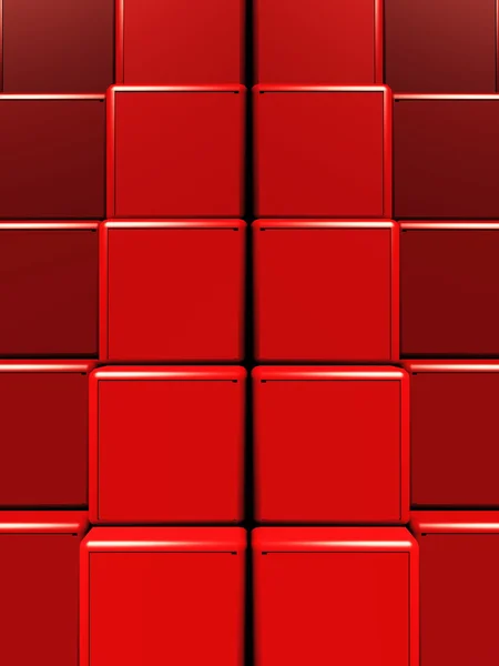 Bloco embalado pintura vermelha — Fotografia de Stock