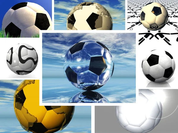 Futbol topları — Stok fotoğraf