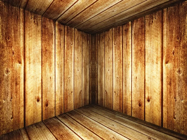 壁および床の下見張り風化ウッドの背景 — ストック写真