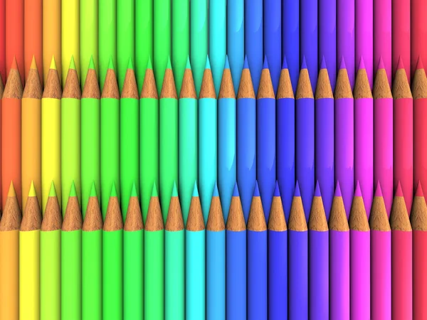 Vybarvení pastelka tužky — Stock fotografie