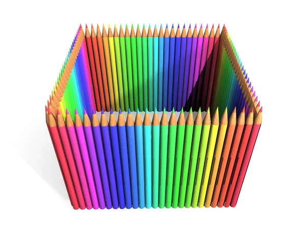 Фарбування кольоровий олівці — стокове фото