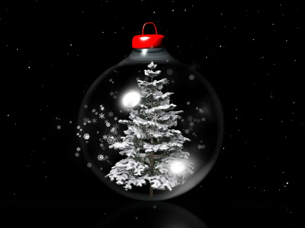 Havas fa karácsonyi bál — Stock Fotó