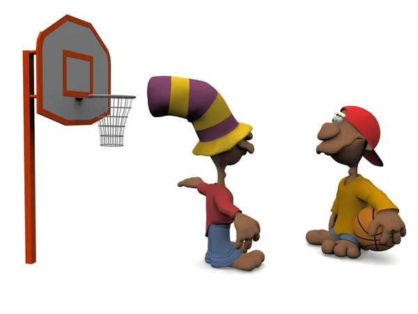 Παιχνίδι μπάσκετ — Φωτογραφία Αρχείου