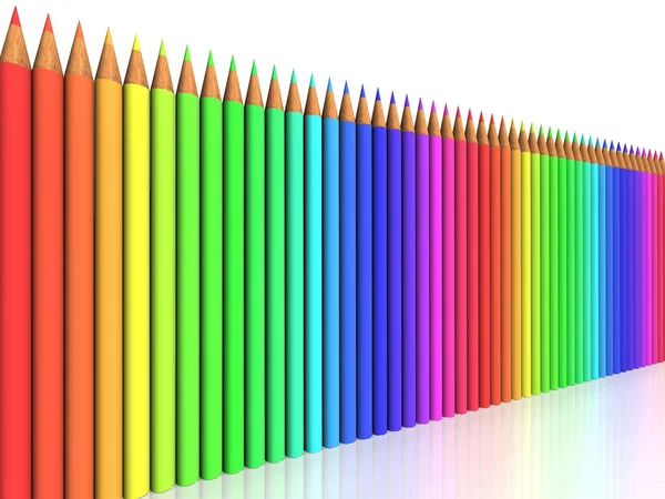 그림 물감 색연필 연필 — 스톡 사진