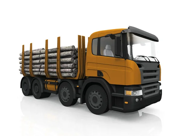 Logboekregistratie vrachtwagen — Stockfoto