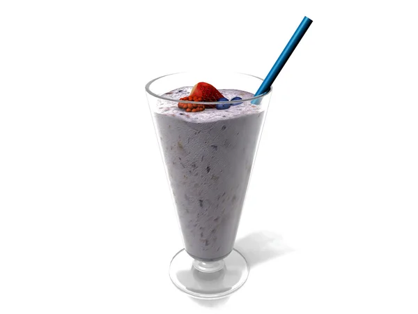 Milkshake con berry — Foto Stock