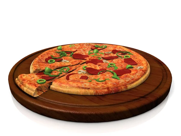 Ínycsiklandozó pizza — Stock Fotó