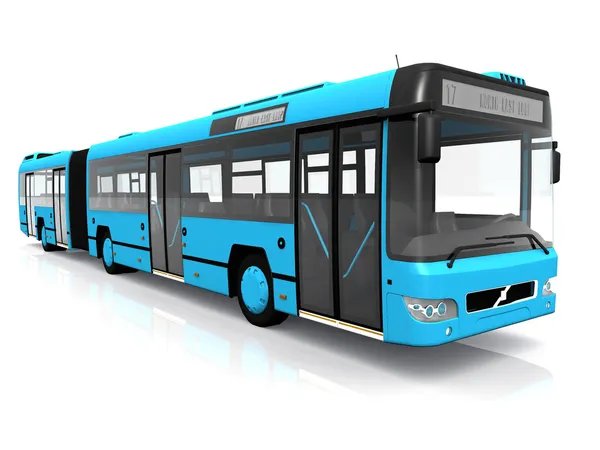 Niebieski autobus — Zdjęcie stockowe