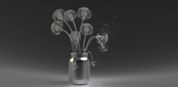 タンポポの花束 — ストック写真