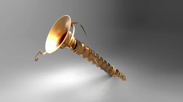 Altın klarnet — Stok fotoğraf
