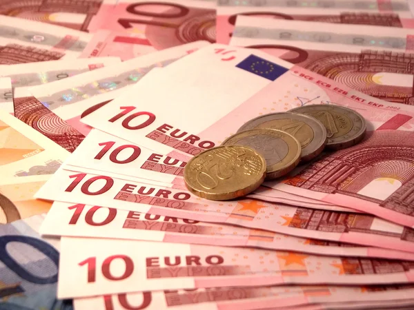 Ten euro European Union Currency — Stock Photo, Image