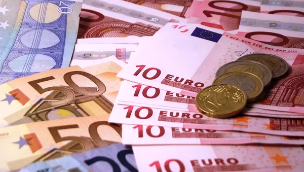 Billets de banque en euros Images De Stock Libres De Droits