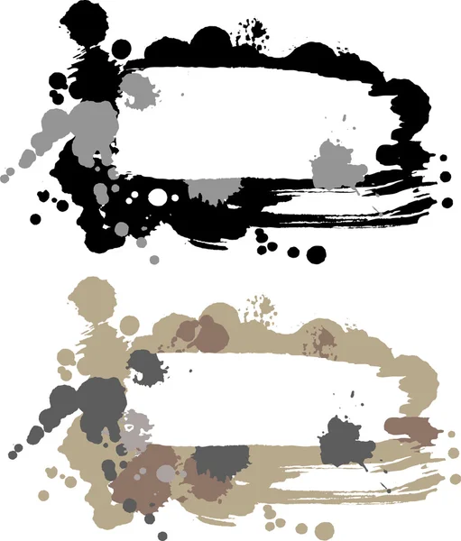Bannière abstraite avec taches . — Image vectorielle