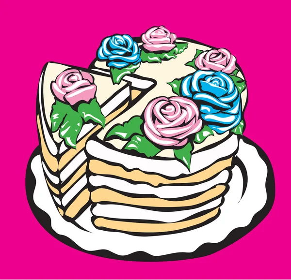 Gâteau doux. — Image vectorielle