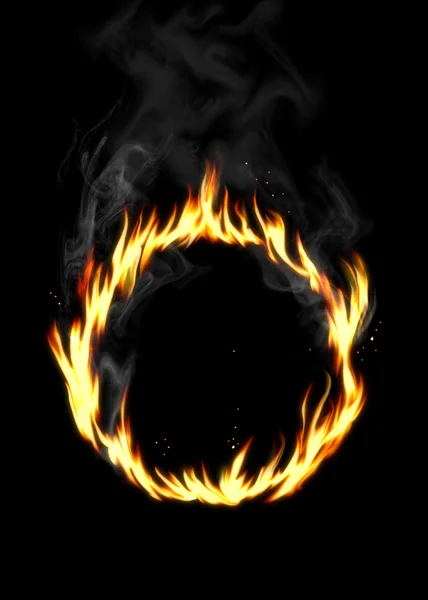 Ateş çemberi — Stok fotoğraf