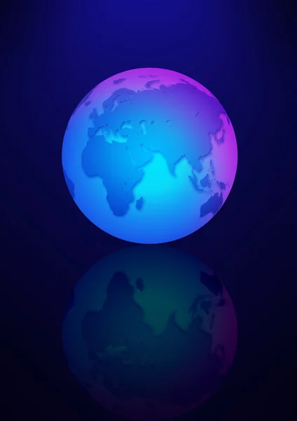 Kék rózsaszín globe — Stock Fotó