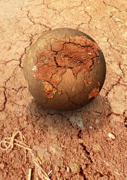 말린된 지구 — 스톡 사진