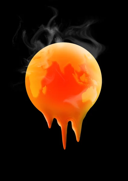 Melted Earth — Stock Photo, Image