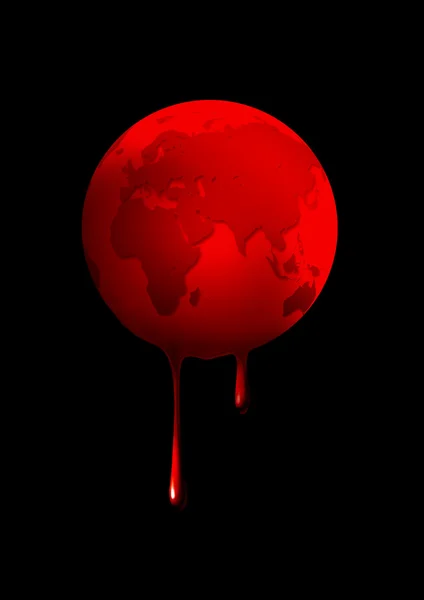 Bleeding Earth — Stock Photo, Image