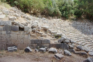 Ruins of ancient city Phaselis clipart