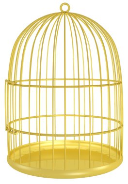 Golden cage clipart