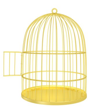 Golden cage clipart