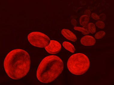 Blood cells flow clipart