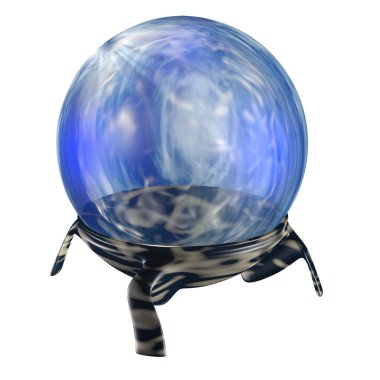 Magic blue orb clipart