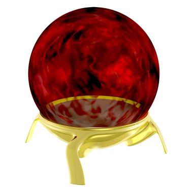 Red magic orb clipart