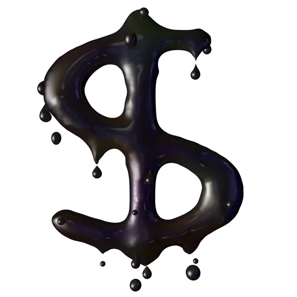 stock image Crude oil dollar