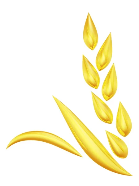 Gold wheat spike — Stock Photo, Image