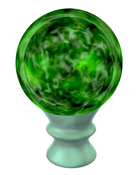 Πράσινο μαγικό σφαίρα — Φωτογραφία Αρχείου