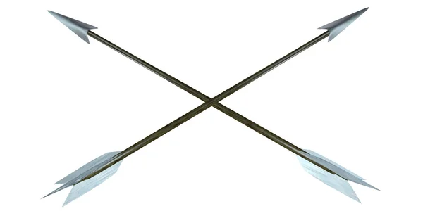 Attraversare frecce d'argento — Foto Stock