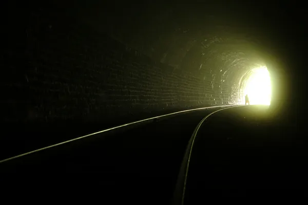 Fény az alagút végén — Stock Fotó