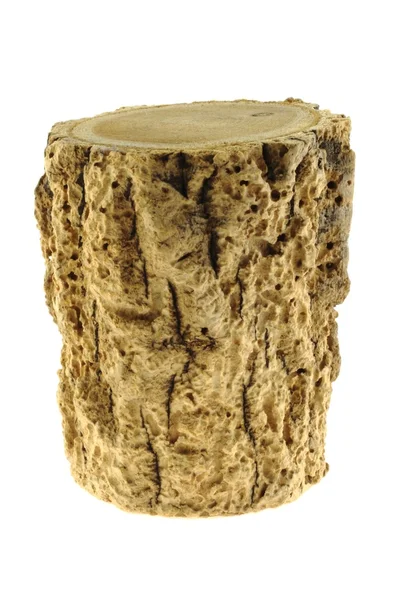 Piece of wood, isolated — Stock Photo, Image