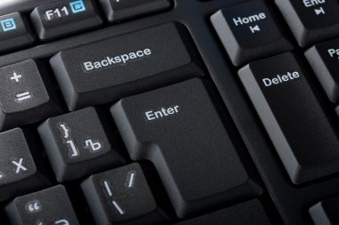 Enter Backspace Delete clipart