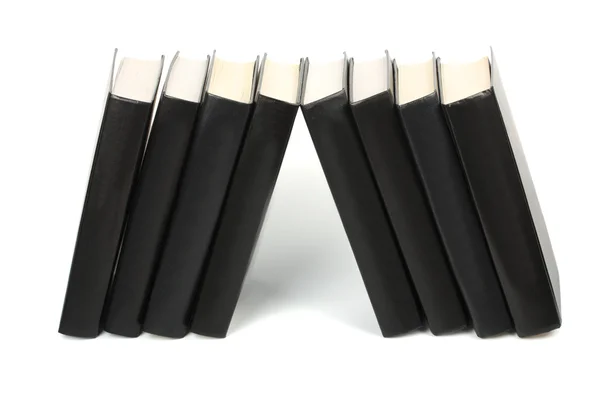 Livros em capa preta — Fotografia de Stock
