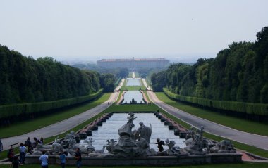 Fountain in Caserta Royal Palace clipart