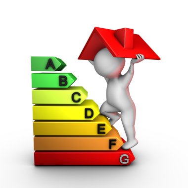 Improving home energy performance clipart