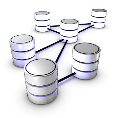 Database network clipart