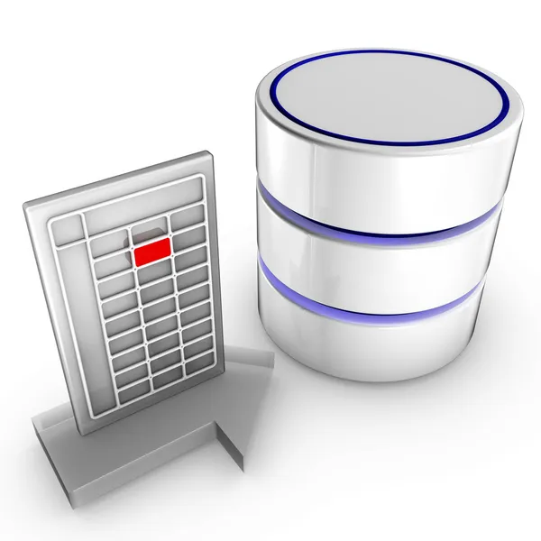Import data to a database — Stock Photo, Image