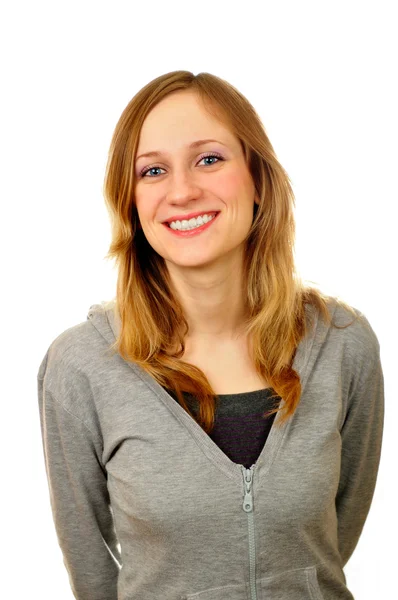 Portrait of smiling model posing to the camera — Stock Photo, Image