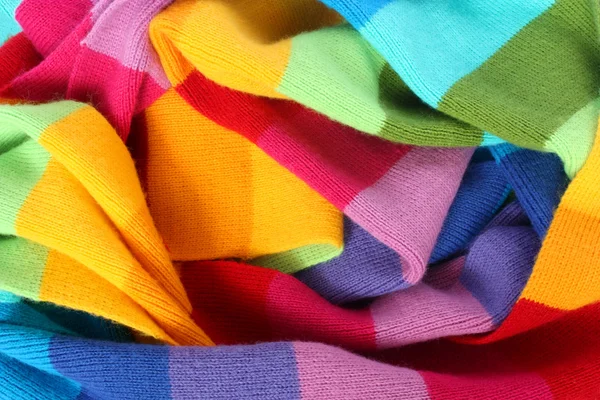 stock image Multicolored wool scarf