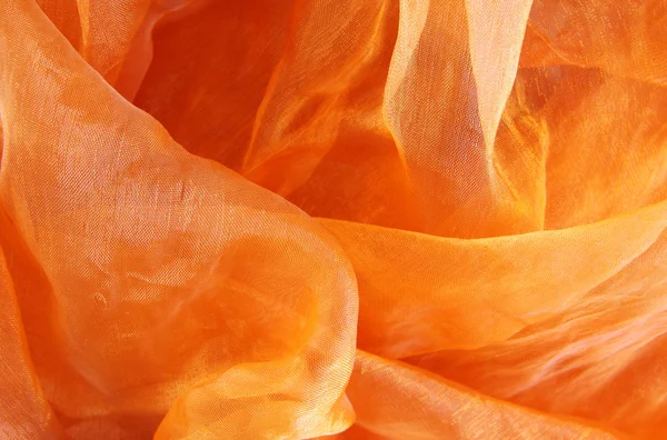 Orange silk texture — Stock Photo, Image