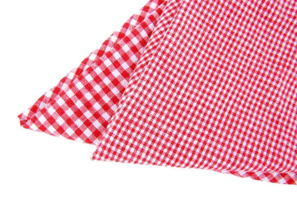 Checkered napkin isolated — Stock Photo, Image
